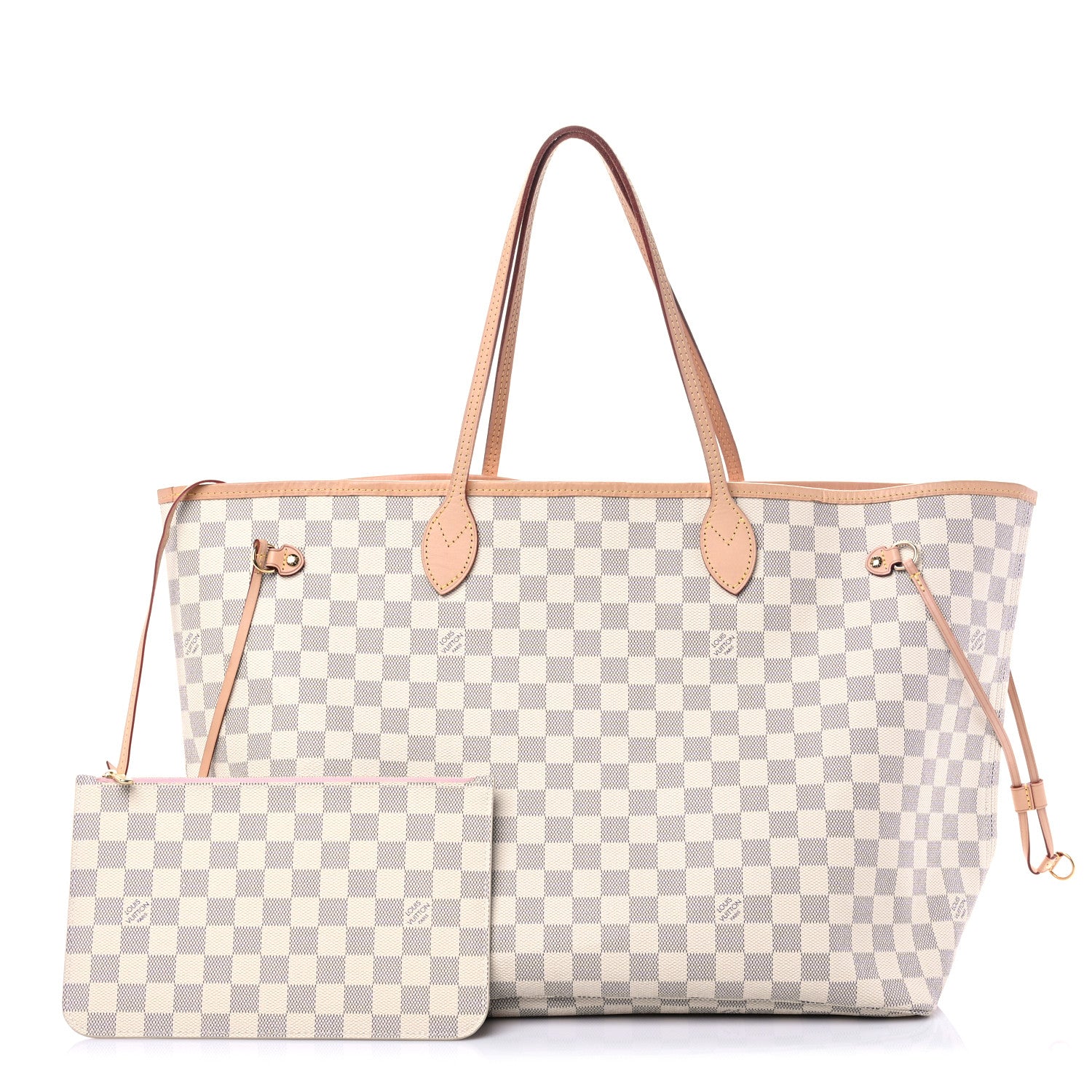 Louis Vuitton Damier Azur Neo Neverfull GM Rose Ballerine 1 of 12