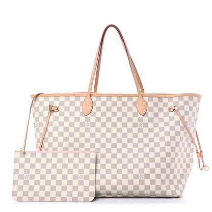 Louis Vuitton Damier Azur Neo Neverfull GM Rose Ballerine 1 of 12