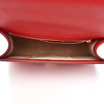 Gucci Calfskin Small Sylvie Shoulder Bag Hibiscus Red 5 of 11