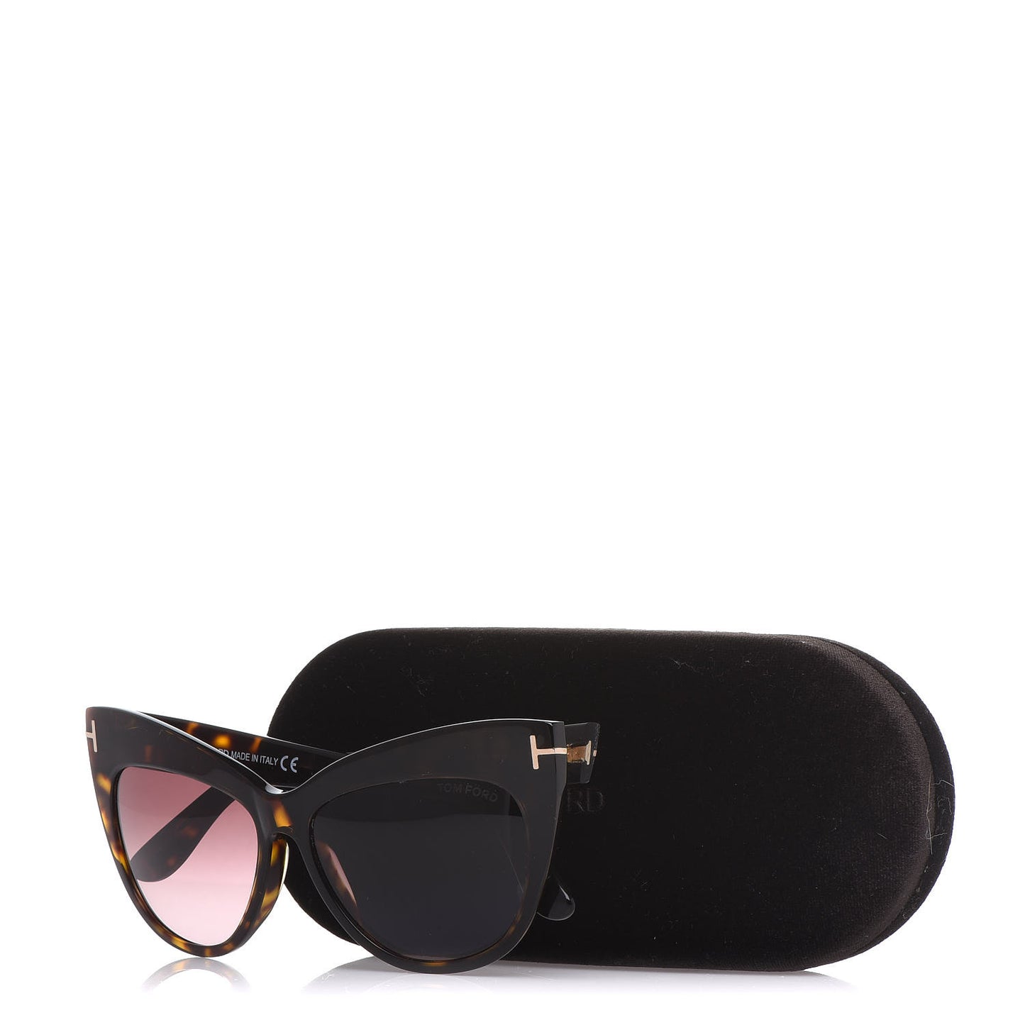 Nika Cat Eye Sunglasses TF523 Havana