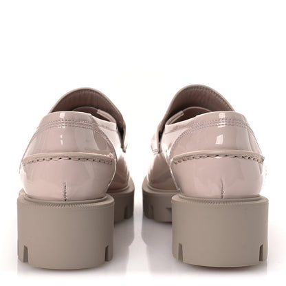 Christian Louboutin Patent Womens CL Moc Lug Flat Loafers 36 Leche 6 of 11