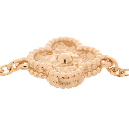 Van Cleef & Arpels 18K Rose Gold 6 Motifs Sweet Alhambra Bracelet 4 of 4