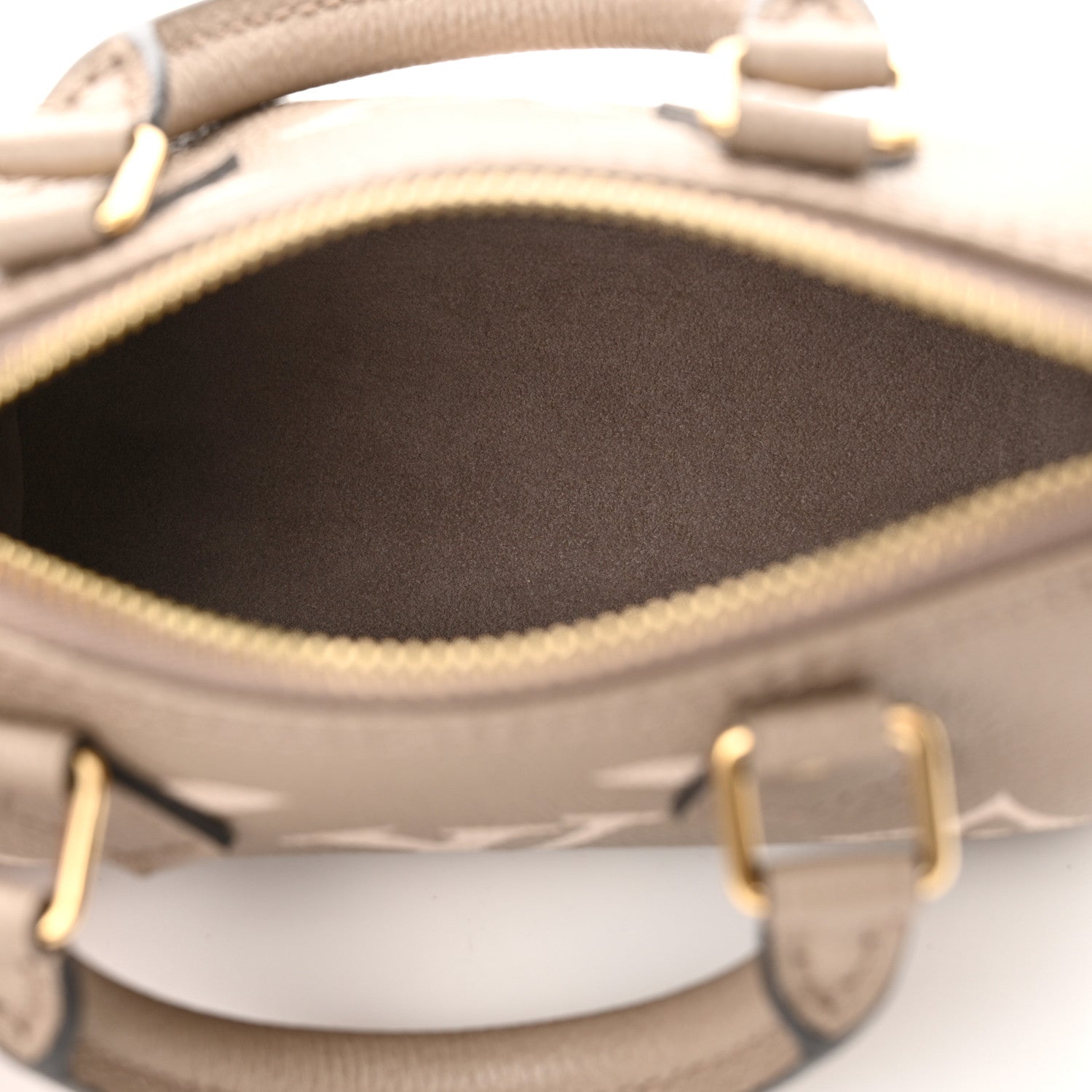 Louis Vuitton Empreinte Monogram Giant Nano Speedy Creme Beige 5 of 9