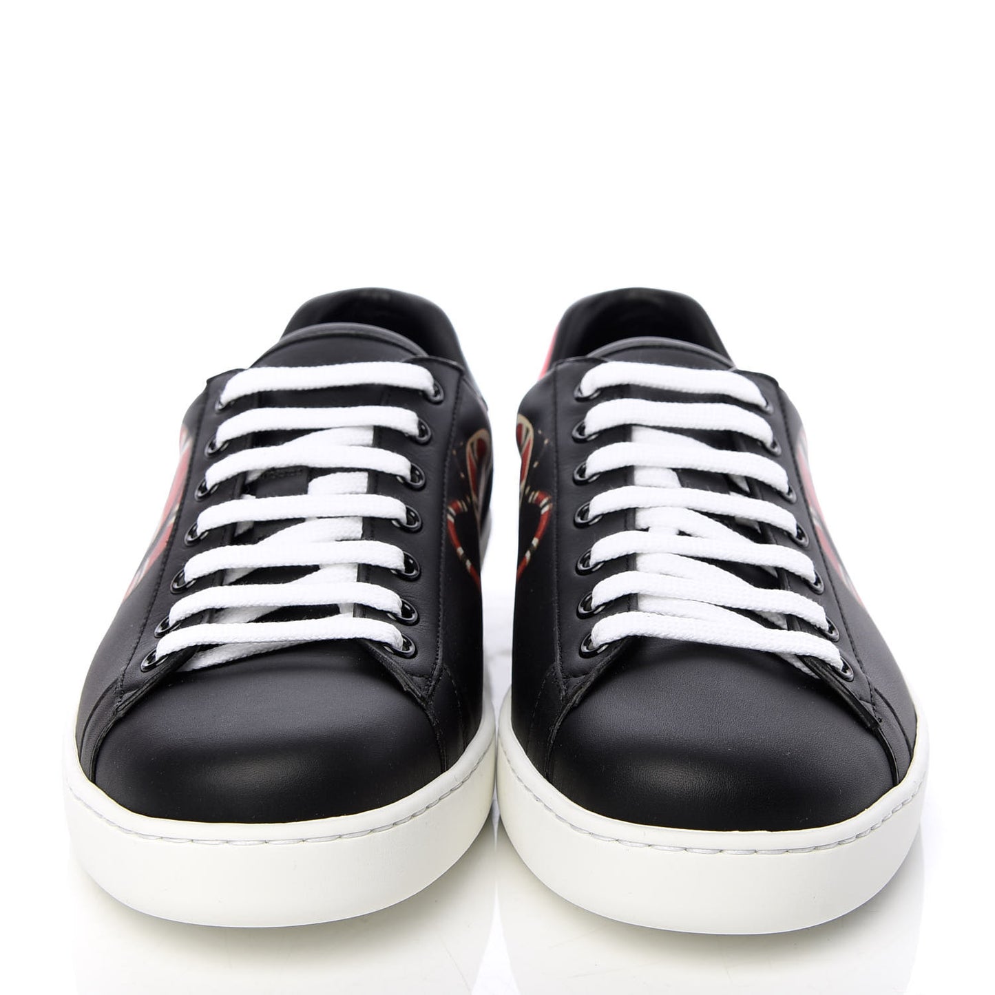 Calfskin Kingsnake Mens Ace Sneakers 8.5 Black Multicolor