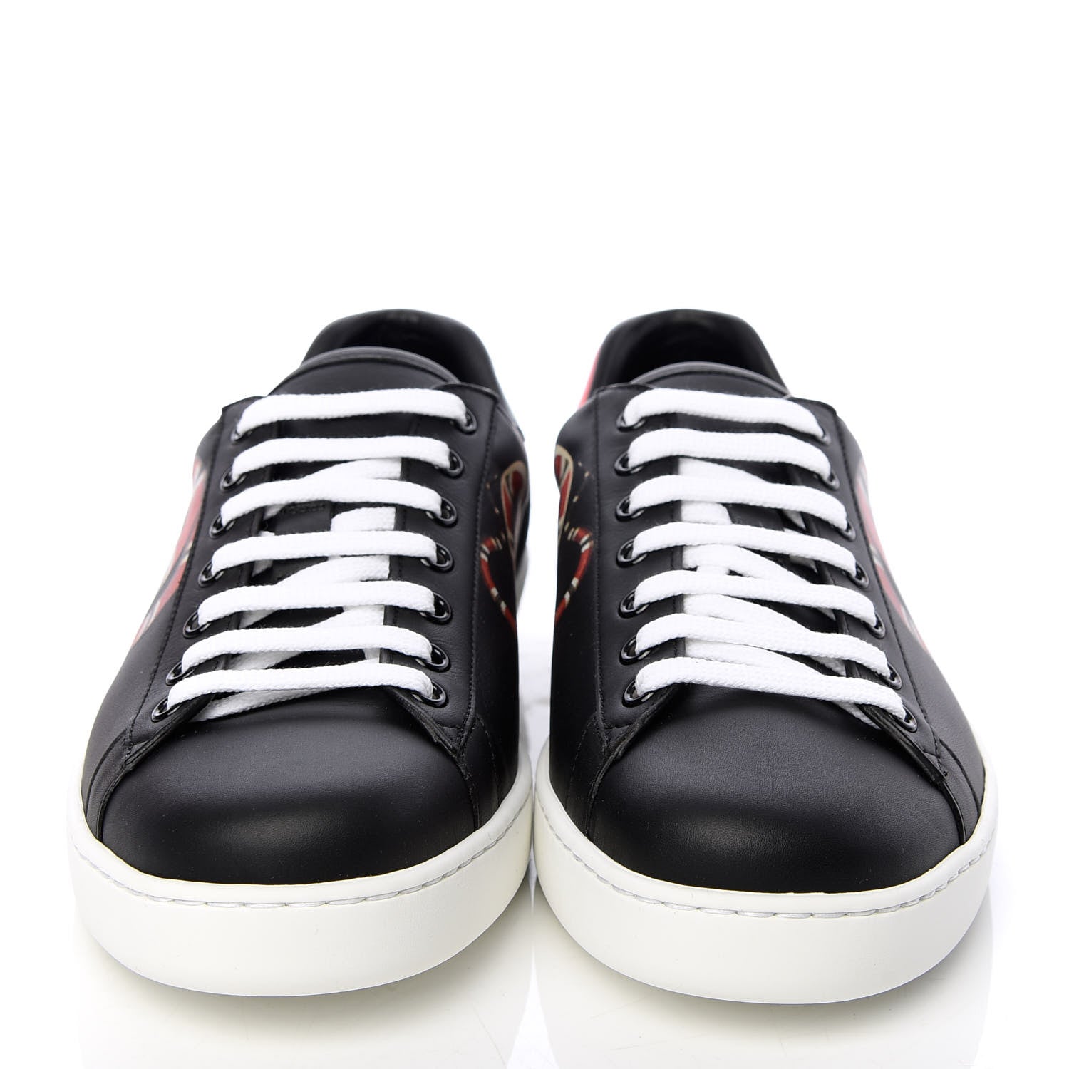 Gucci Calfskin Kingsnake Mens Ace Sneakers 8.5 Black Multicolor 2 of 11