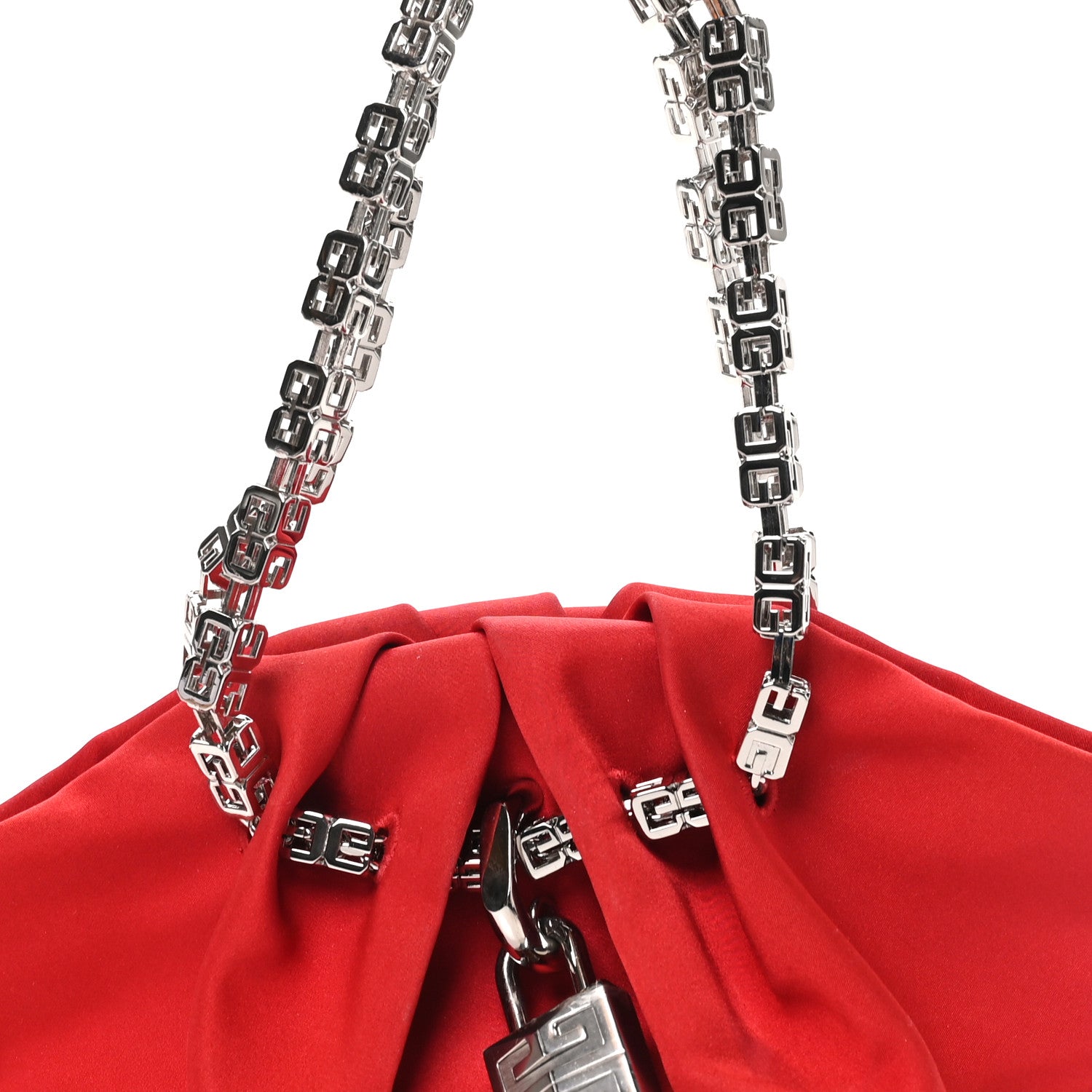 Givenchy Satin Mini Kenny Shoulder Bag Red 8 of 10