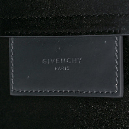 Givenchy Metallic Calfskin Logo Embossed Wing Shopper Tote Silver 7 of 16