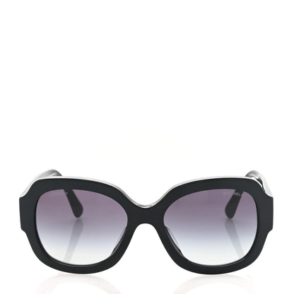 Chanel Acetate CC Sunglasses 5373 Black 2 of 9
