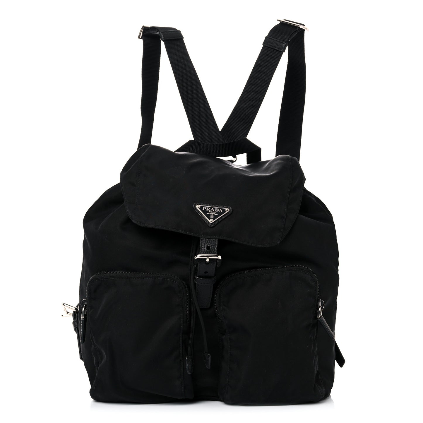Nylon Vela Medium Backpack Black