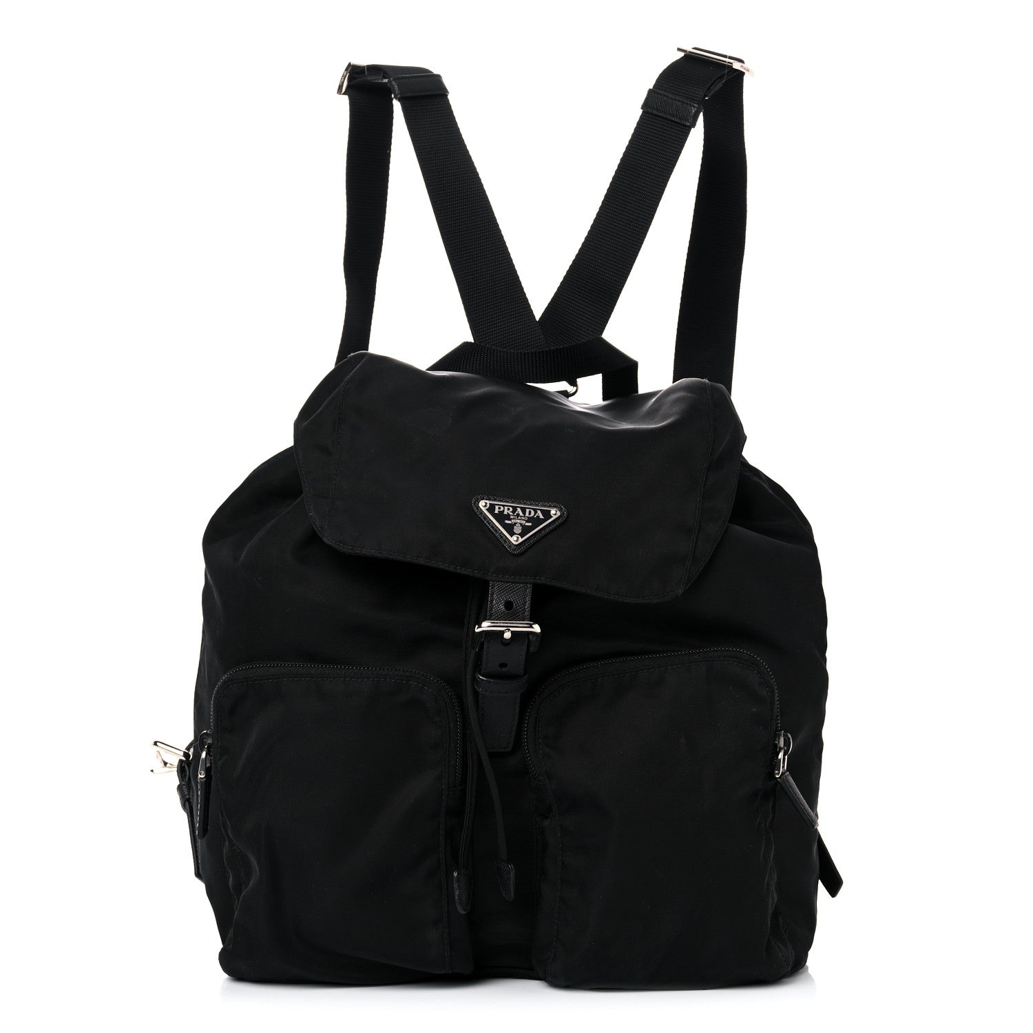 Prada Nylon Vela Medium Backpack Black 1 of 19