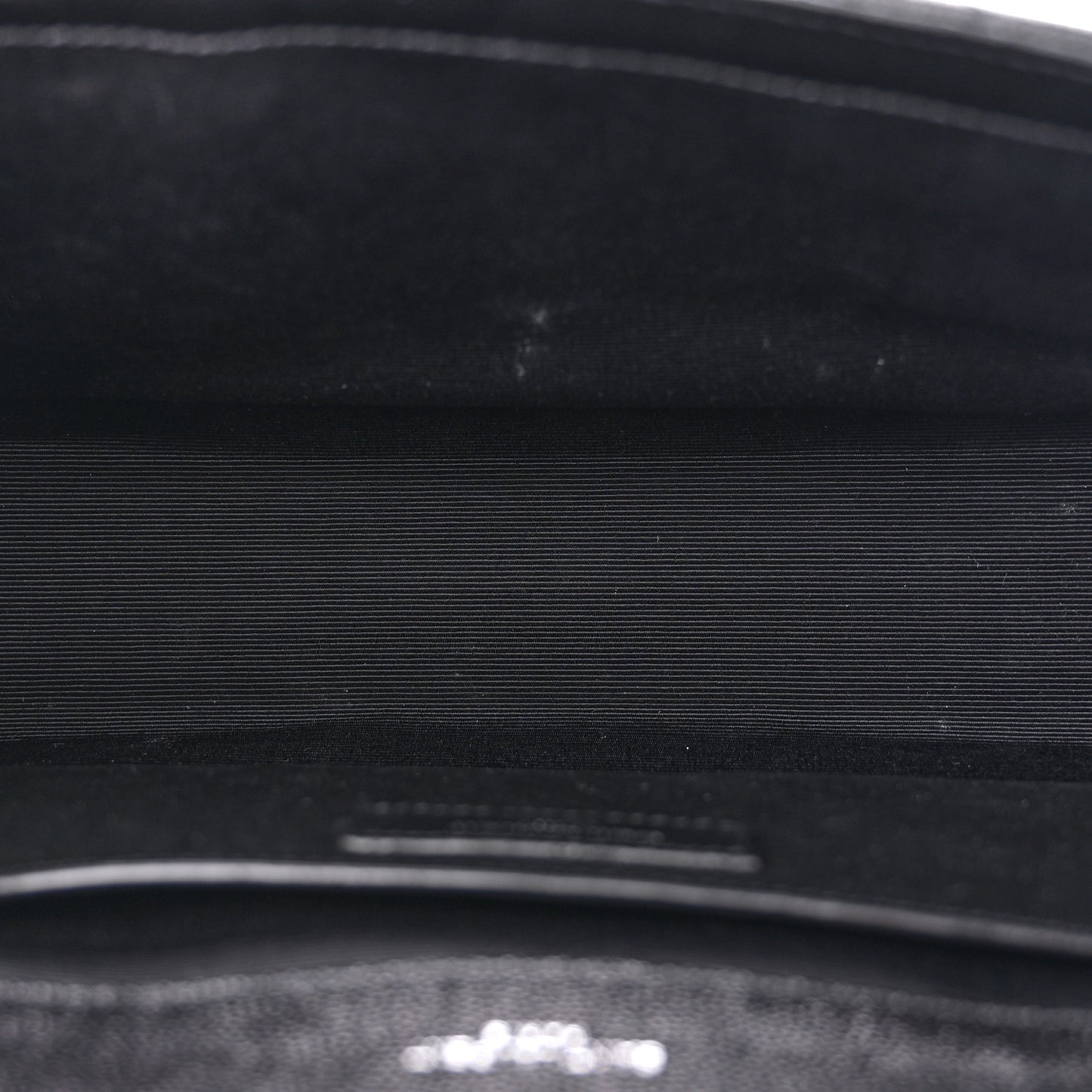 SAINT LAURENT Grain De Poudre Textured Mixed Matelasse Triquilt Medium Monogram Satchel Black