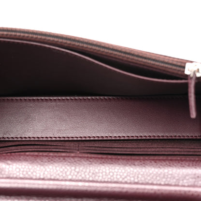Chanel Caviar Quilted Wallet on Chain WOC Burgundy 5 of 12
