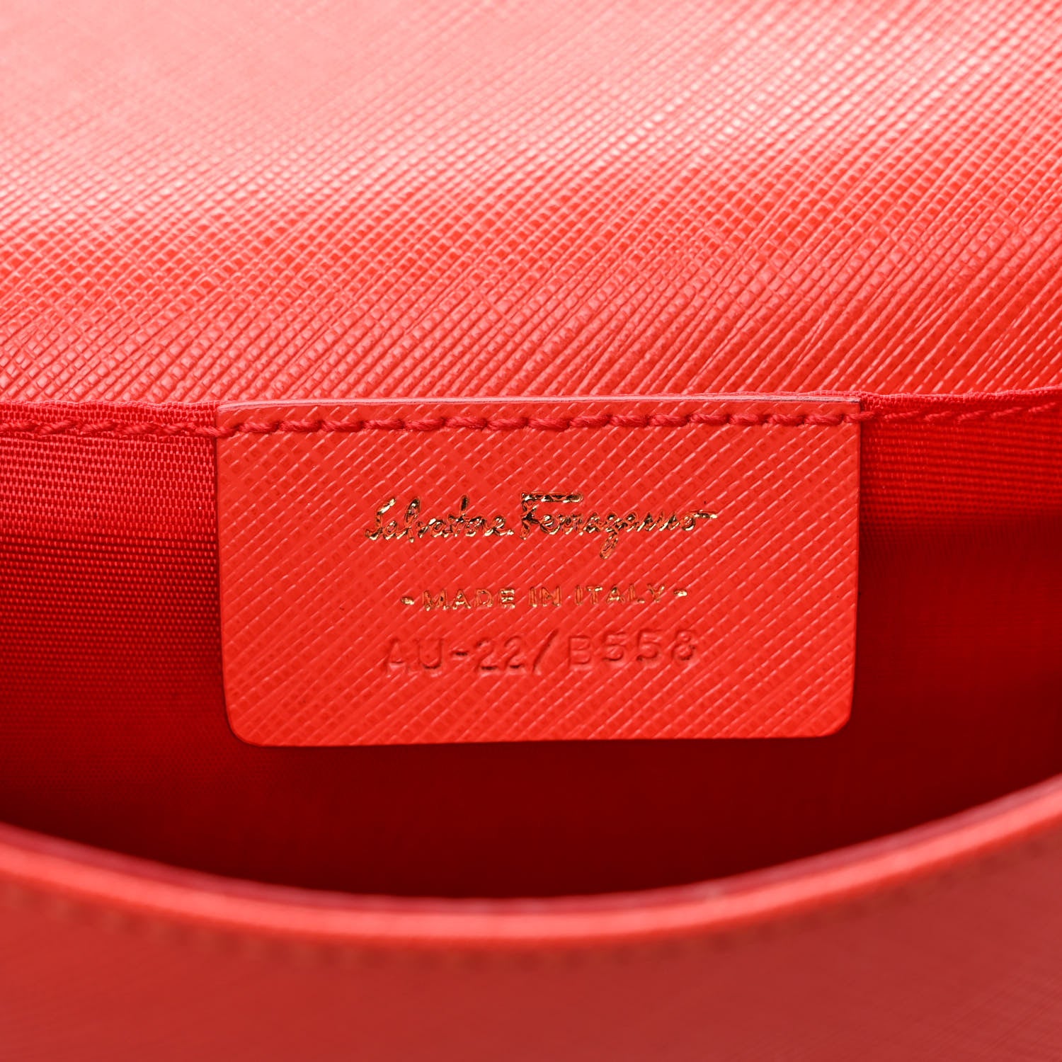 Salvatore Ferragamo Hammered Calfskin Mini Miss Vara Bow Chain Bag Red 6 of 8
