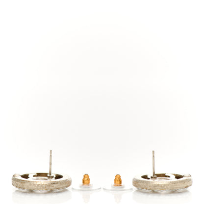 Chanel Pearl CC Round Earrings Gold 3 of 4