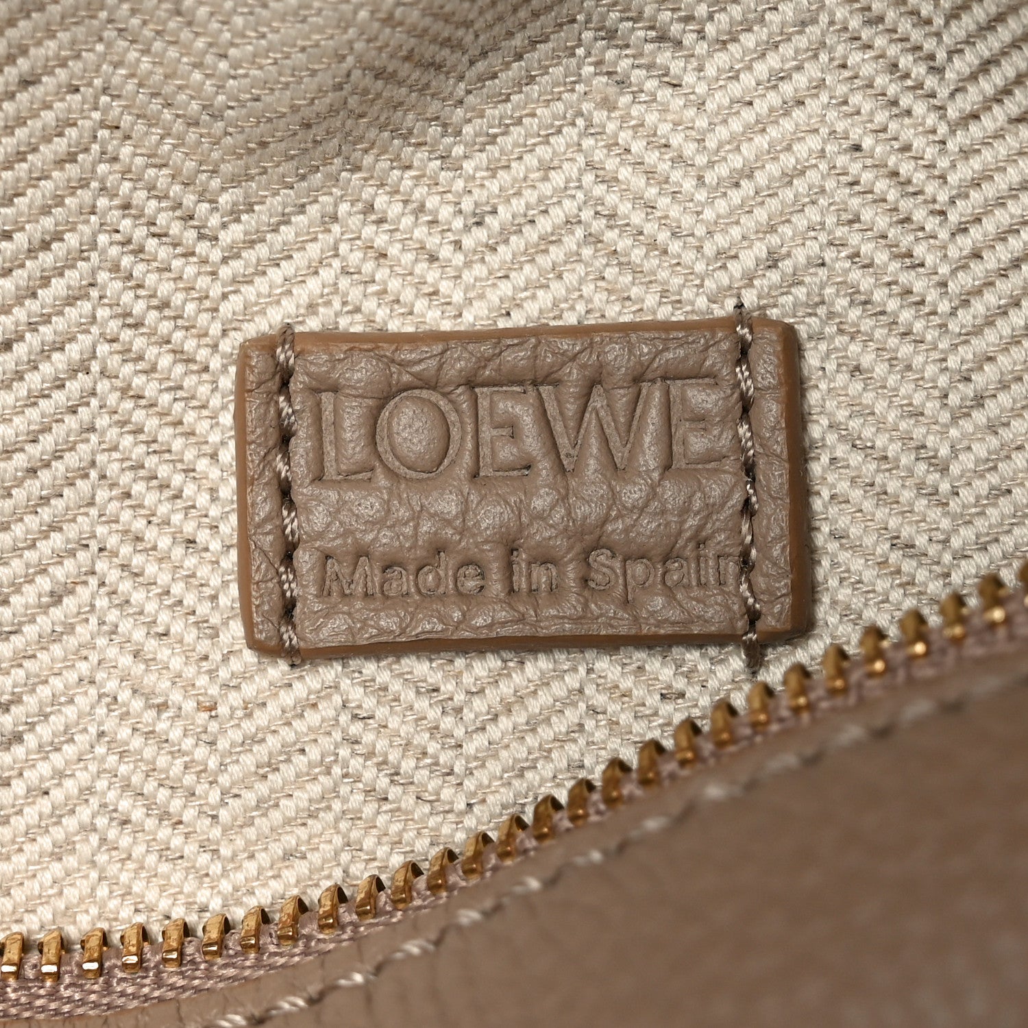 Loewe Soft Grained Calfskin Mini Puzzle Edge Bag Sand 1848380