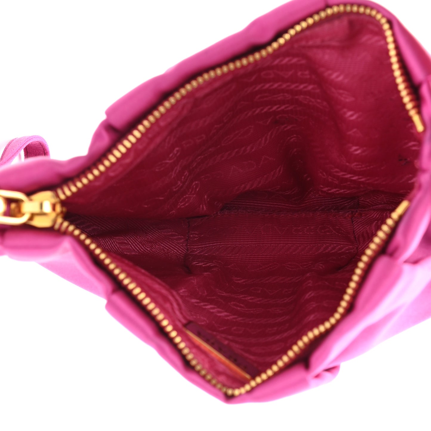 Satin Wristlet Clutch Fuxia