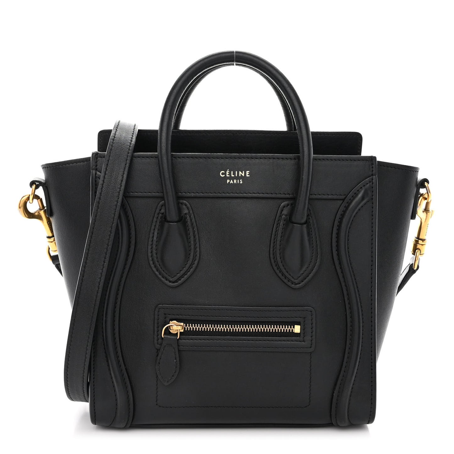 Smooth Calfskin Nano Luggage Black