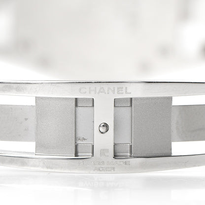 Chanel Stainless Steel Ceramic Diamond 33mm J12 Quartz Watch White 5 of 12