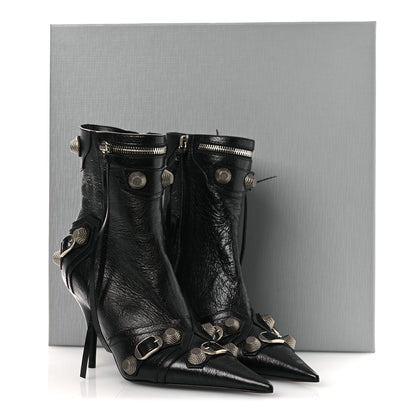 Balenciaga Agneau Arena Cagole 70mm Ankle Boots 37 Black 11 of 11