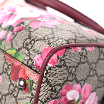 Gucci GG Supreme Monogram Blooms Small Boston Beige Multicolor Dry Rose 11 of 13
