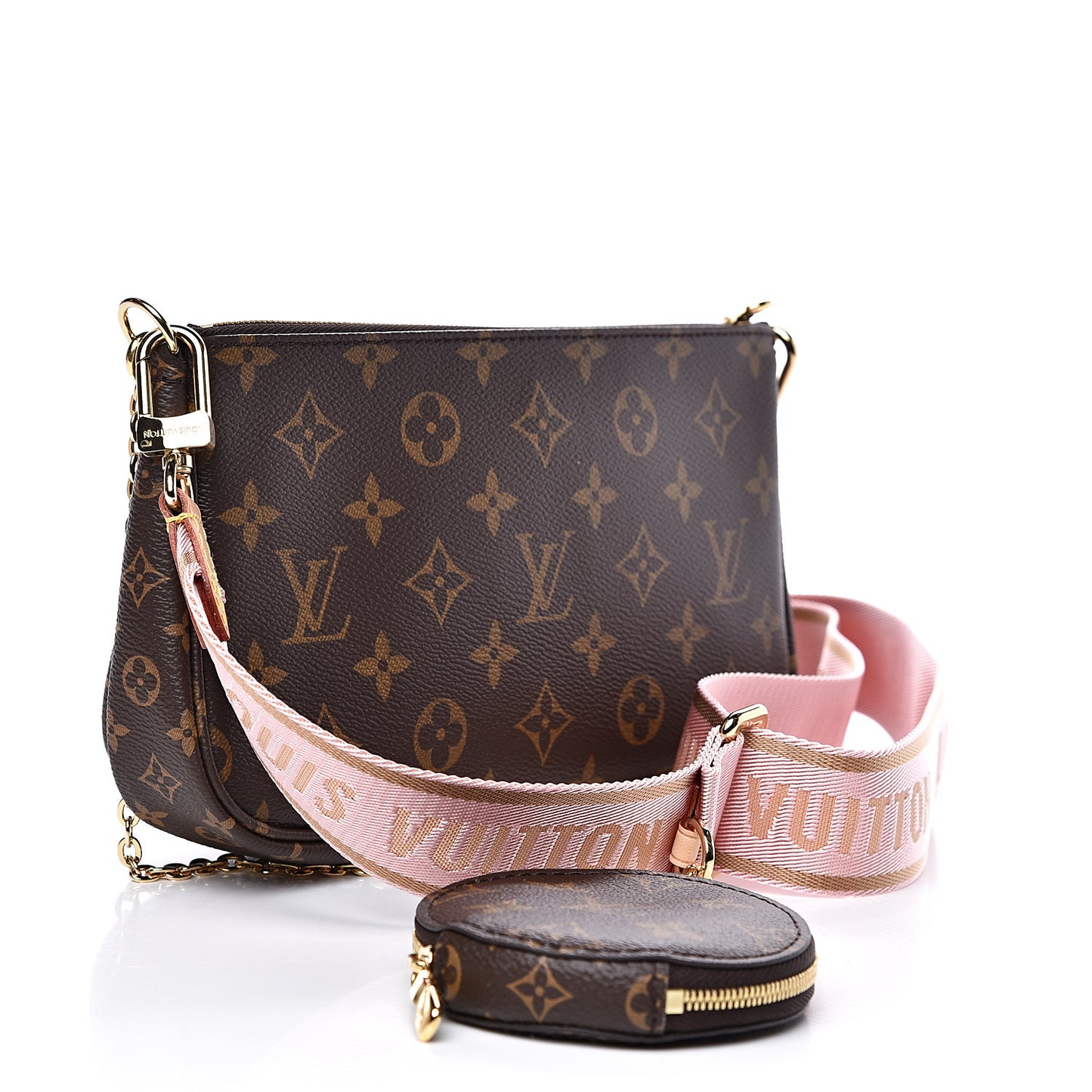 Monogram Multi Pochette Accessories Rose Clair