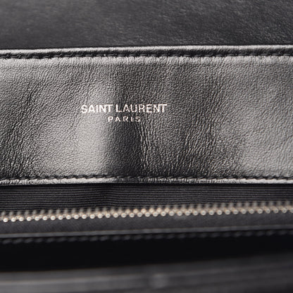 Saint Laurent Calfskin Y Quilted Monogram Medium Loulou Chain Satchel Black 6 of 11