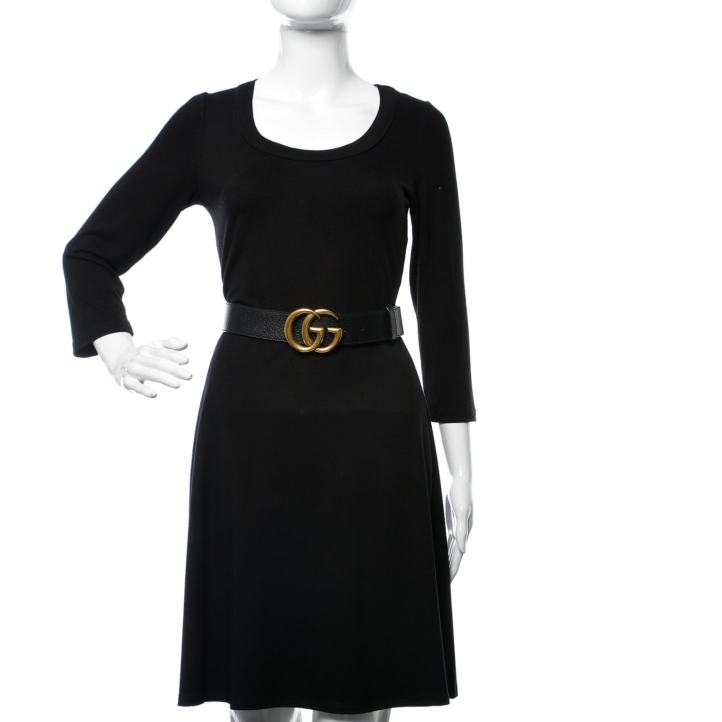 Textured Calfskin Double G 40mm Belt 95 38 Black