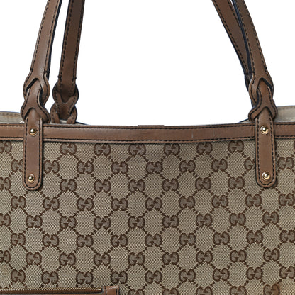 Gucci Monogram Medium Craft Tote Brown 6 of 40