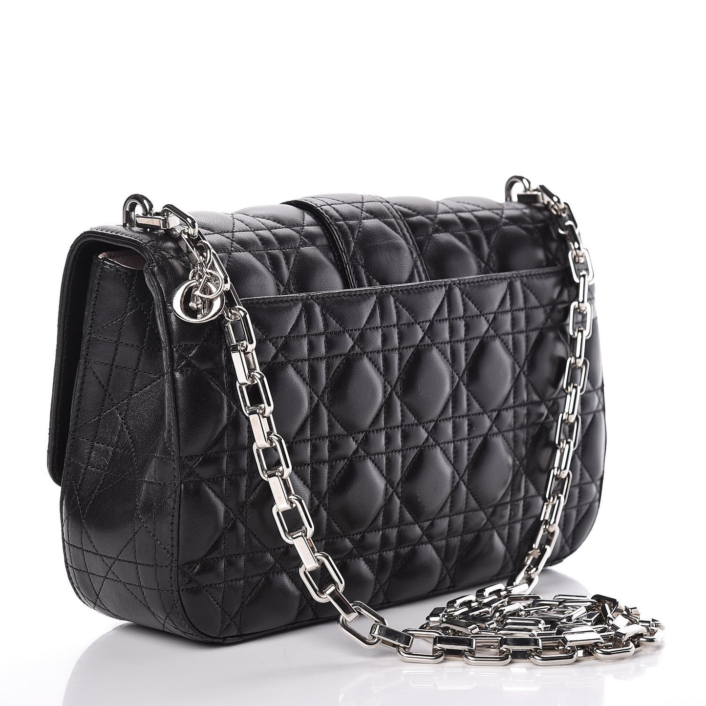 Lambskin Cannage Medium Miss Dior Flap Black
