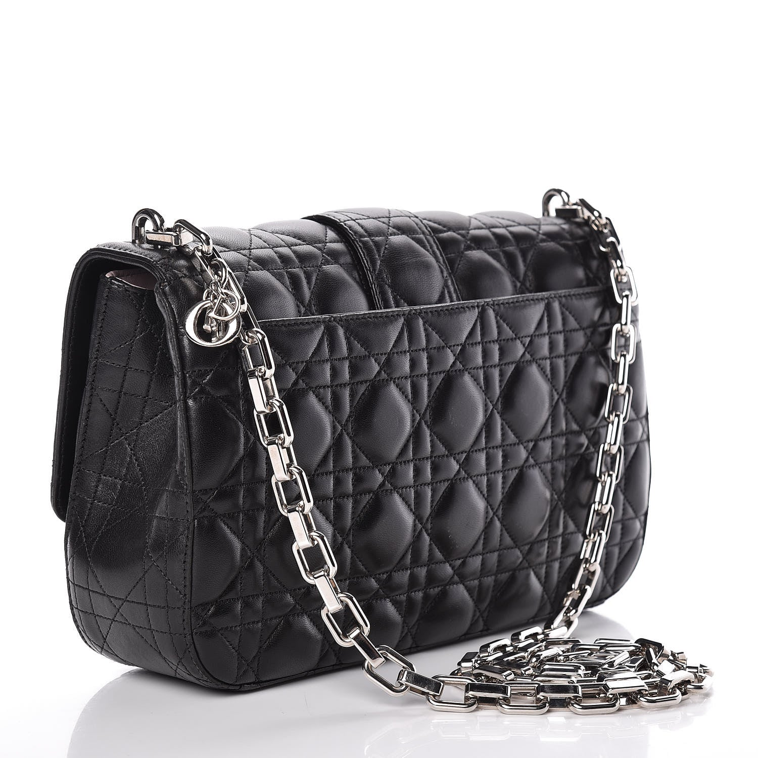 Christian Dior Lambskin Cannage Medium Miss Dior Flap Black 3 of 13
