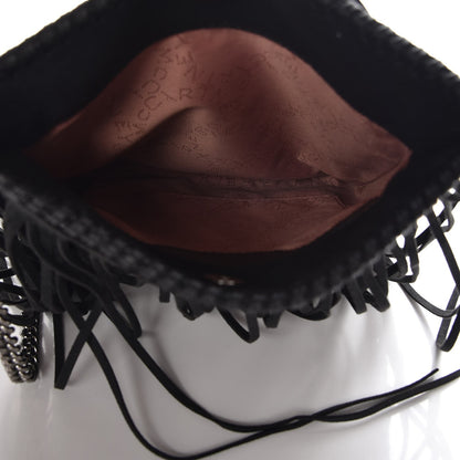 Stella McCartney Shaggy Deer Fringe Flat Crossbody Black 5 of 8
