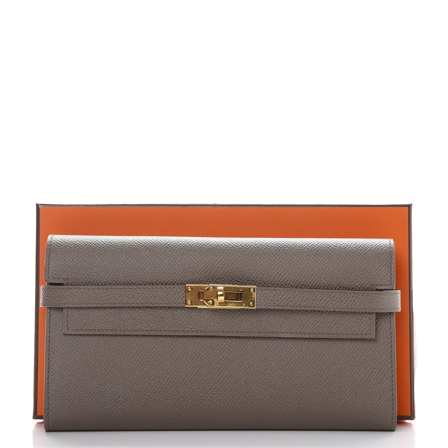 Epsom Kelly Longue Wallet Etain