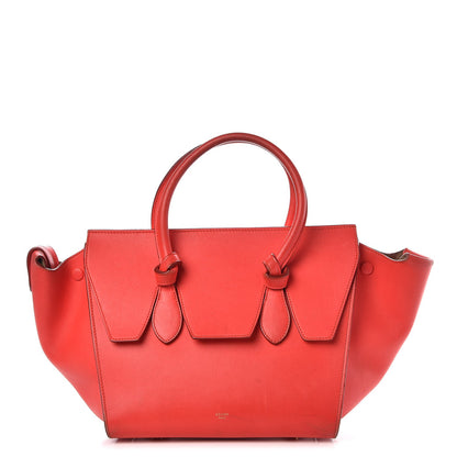 Celine Smooth Calfskin Small Tie Knot Tote Red 1 of 25