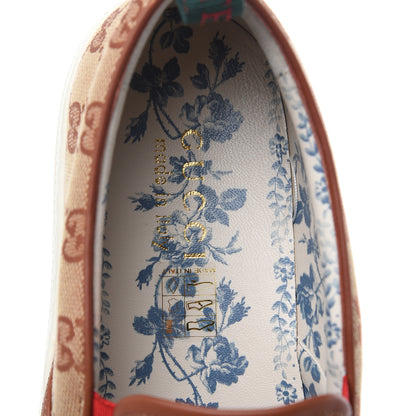 Gucci X MLB GG Monogram NY Yankees Embroidered Mens Slip On Sneakers 10 Beige Ruggine Rust 7 of 9