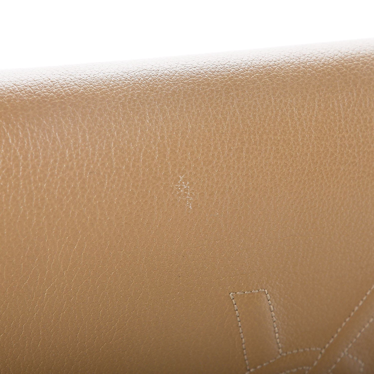 Saint Laurent Calfskin Monogram Large Belle De Jour Clutch Beige 8 of 8