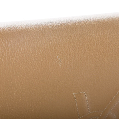 Saint Laurent Calfskin Monogram Large Belle De Jour Clutch Beige 8 of 8
