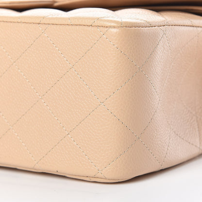 Chanel Caviar Quilted Jumbo Double Flap Beige Clair 9 of 9