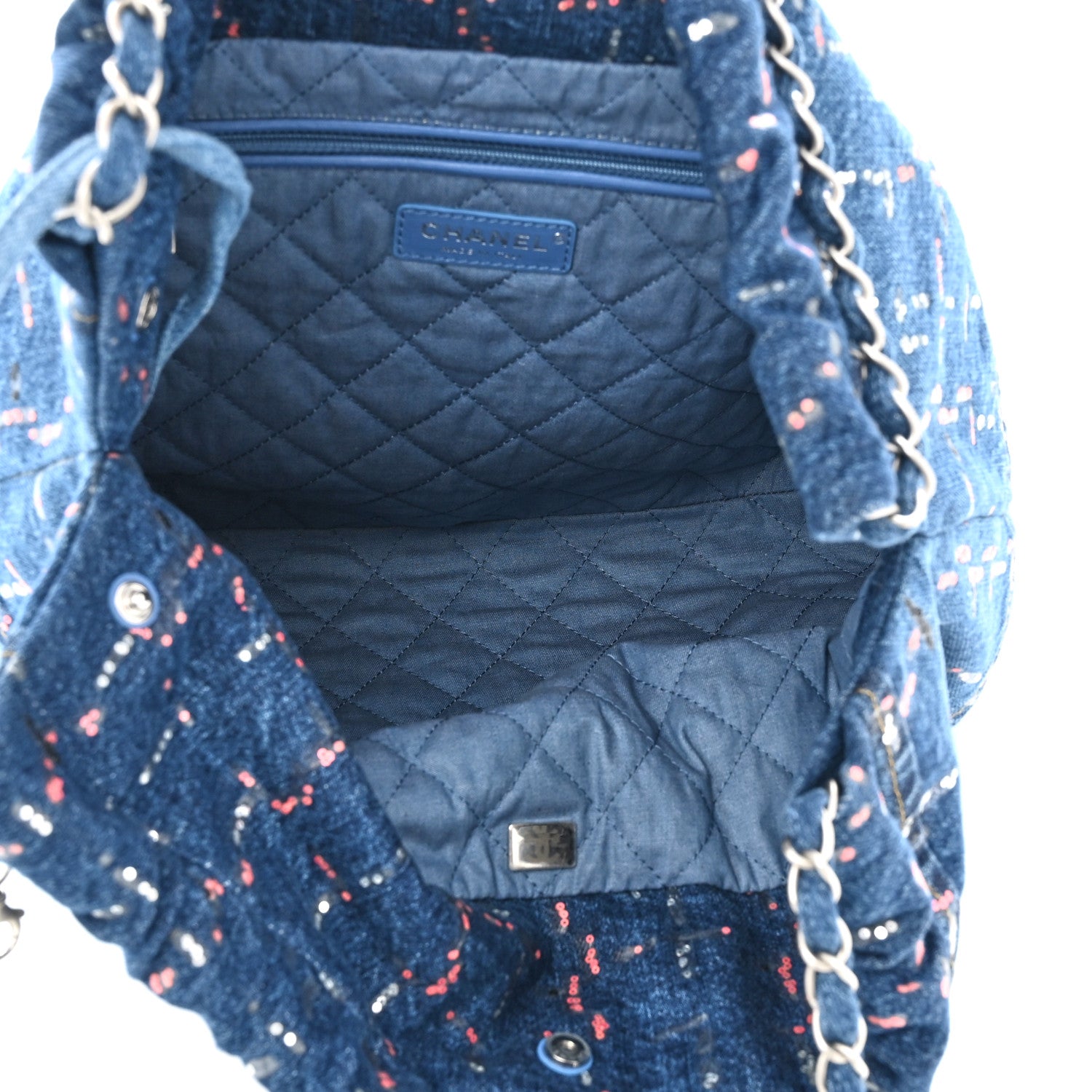 Chanel Denim Sequin Chanel 22 Blue 1271377 – FASHIONPHILE