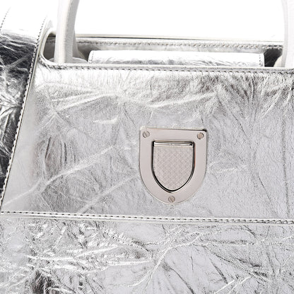 Christian Dior Metallic Calfskin Medium Diorever Flap Silver 10 of 10