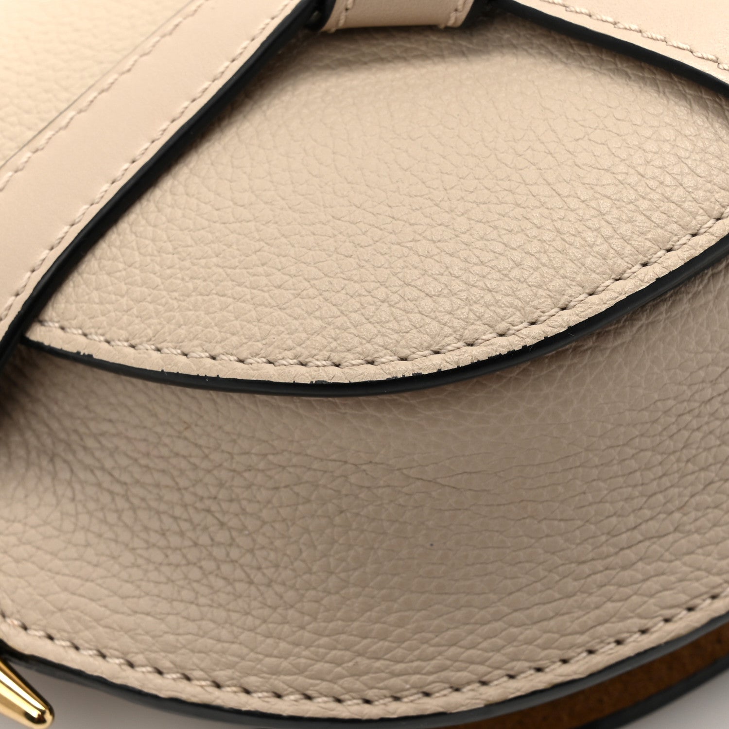 Loewe Grained Calfskin Mini Gate Crossbody Bag Light Oat 11 of 13