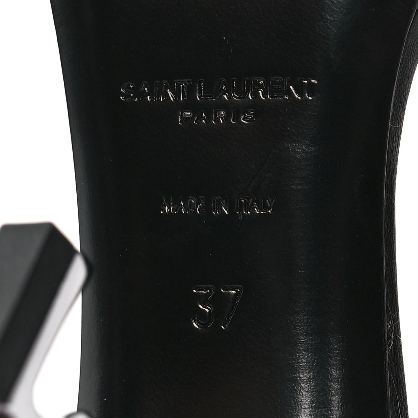 Calfskin Opyum 85 Sandals 37 Black Silver