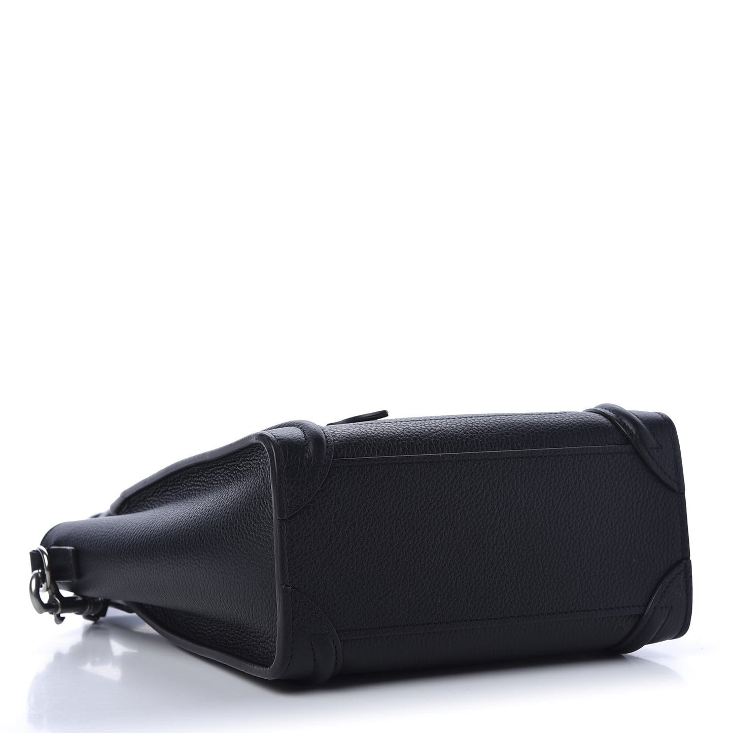 Drummed Calfskin Nano Luggage Black