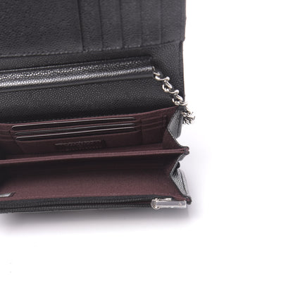 Chanel Caviar Quilted Mini Wallet On Chain WOC Black 5 of 11