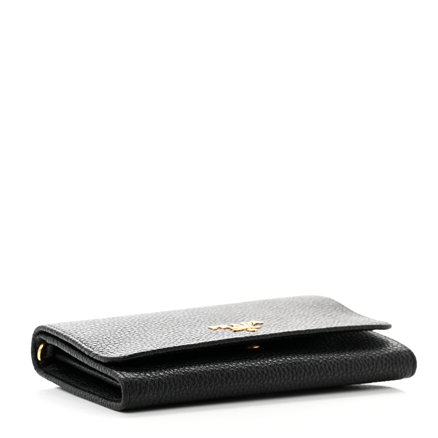 Prada Vitello Grain Wristlet Wallet Black 4 of 7