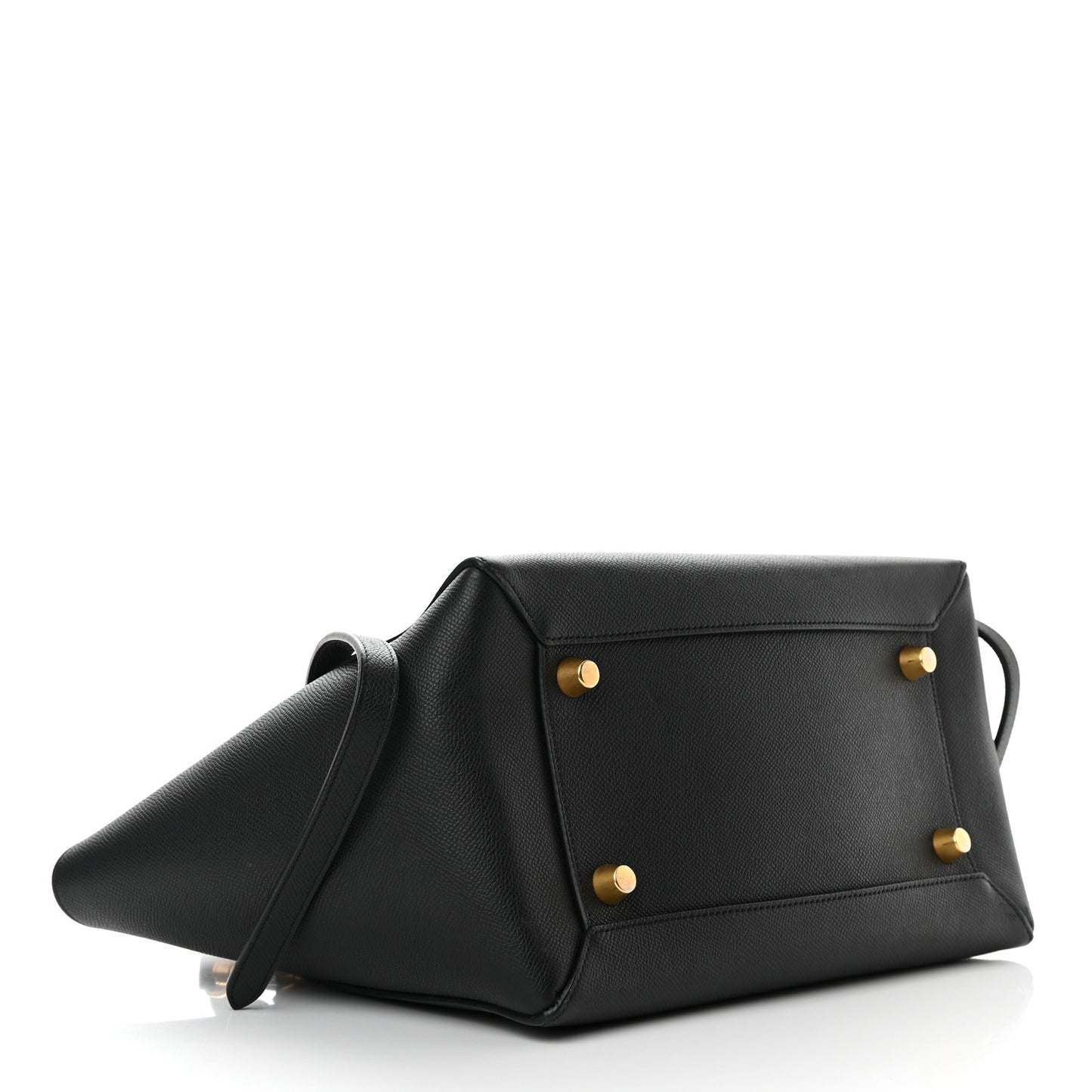 Grained Calfskin Mini Belt Bag Black