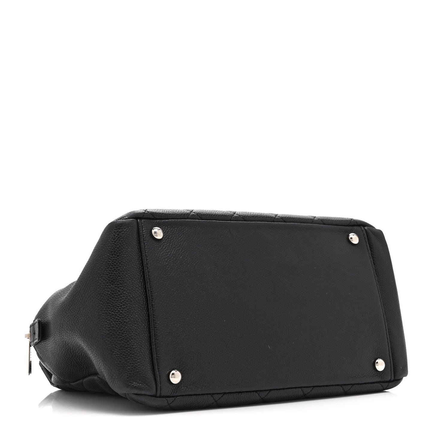 Caviar Quilted Petit Timeless Tote PTT Black