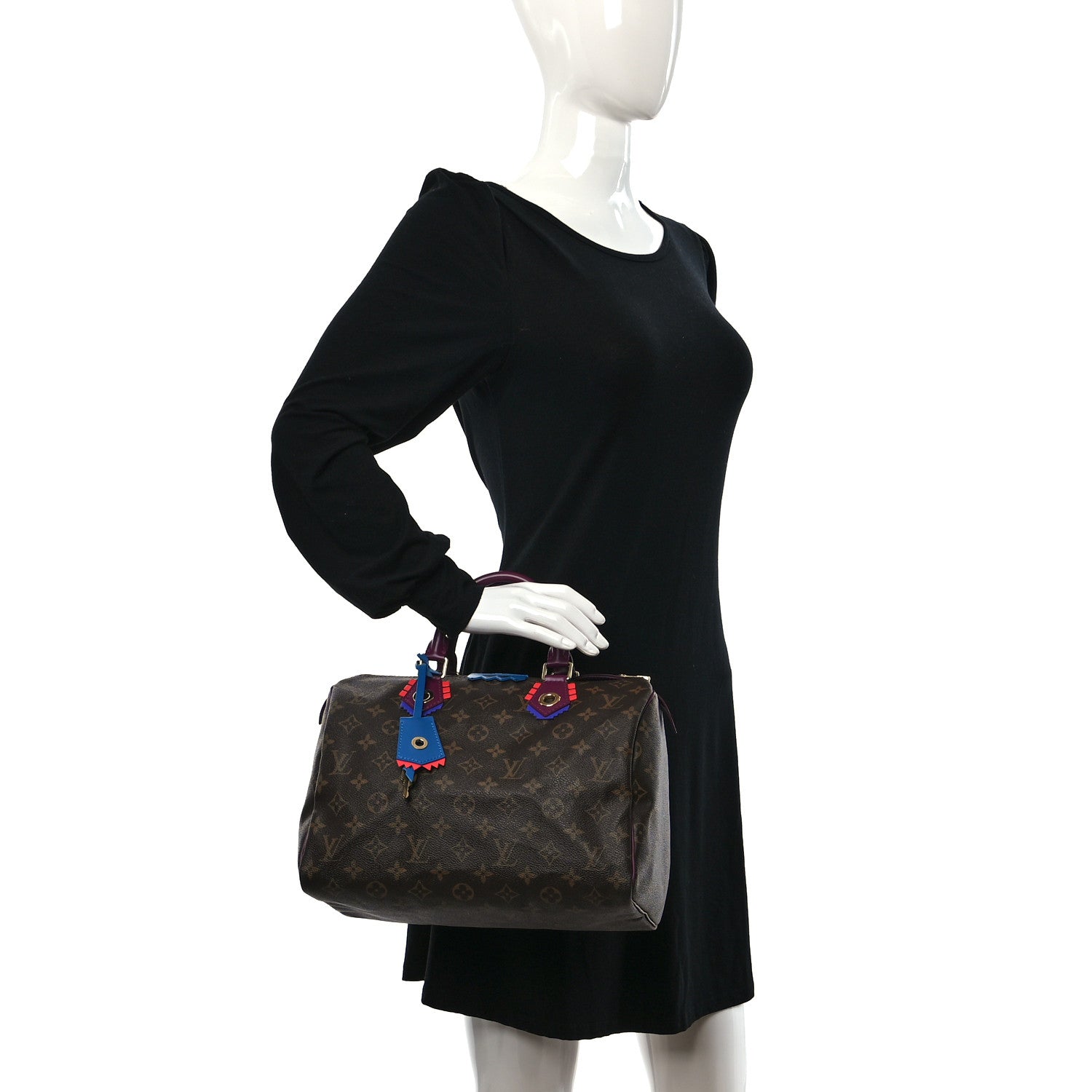 Louis Vuitton Monogram Totem Speedy 30 Magenta 2 of 10