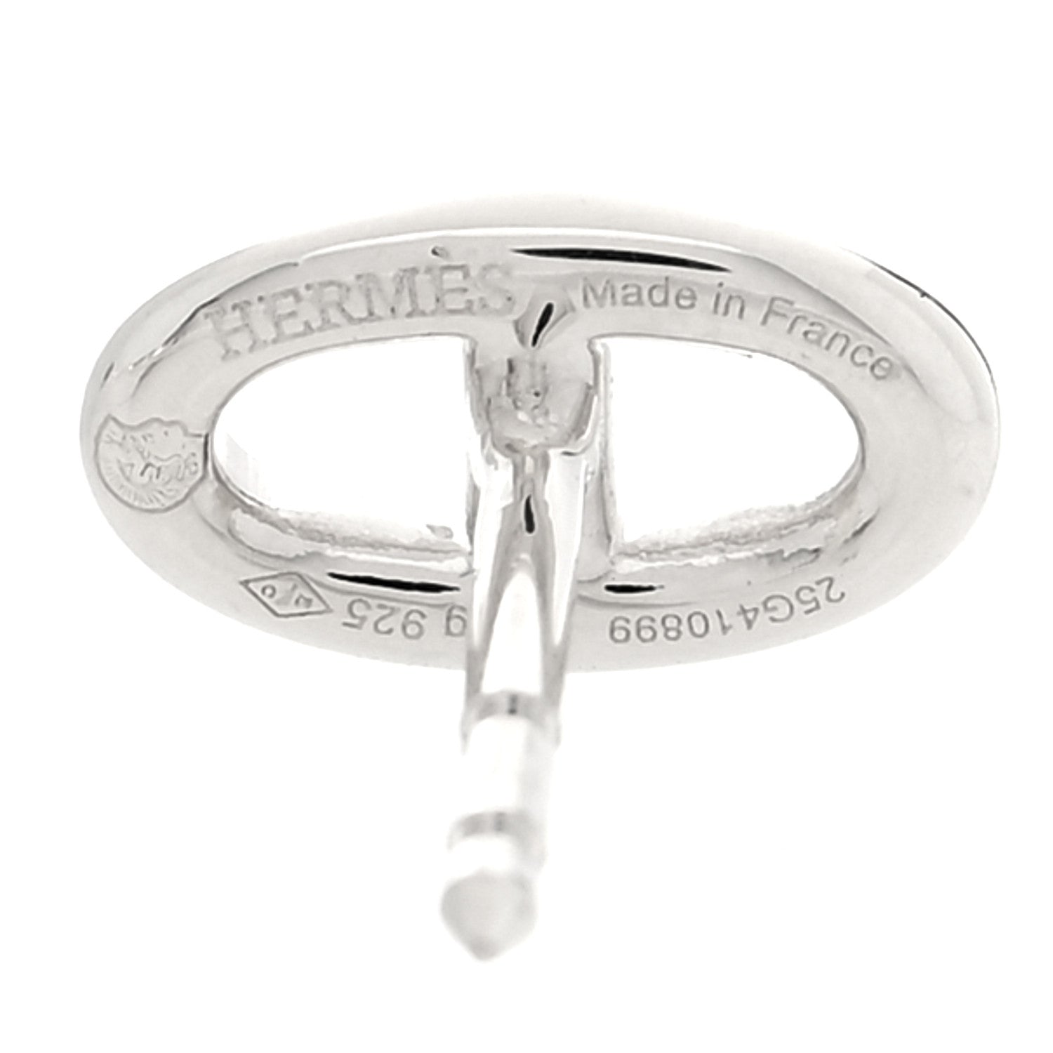 Hermes Sterling Silver TPM Farandole Earrings 4 of 5