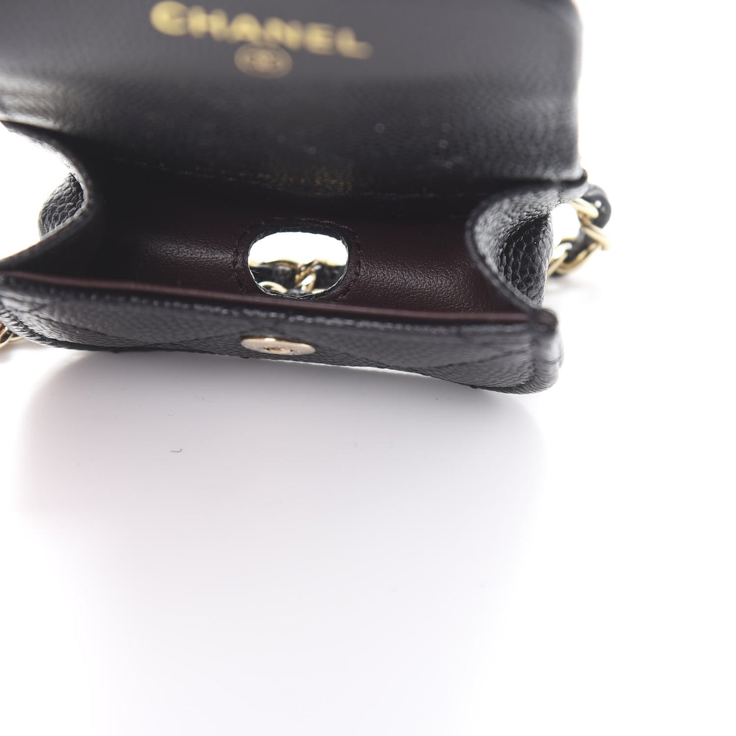 Caviar Quilted Airpods Pro Case Black