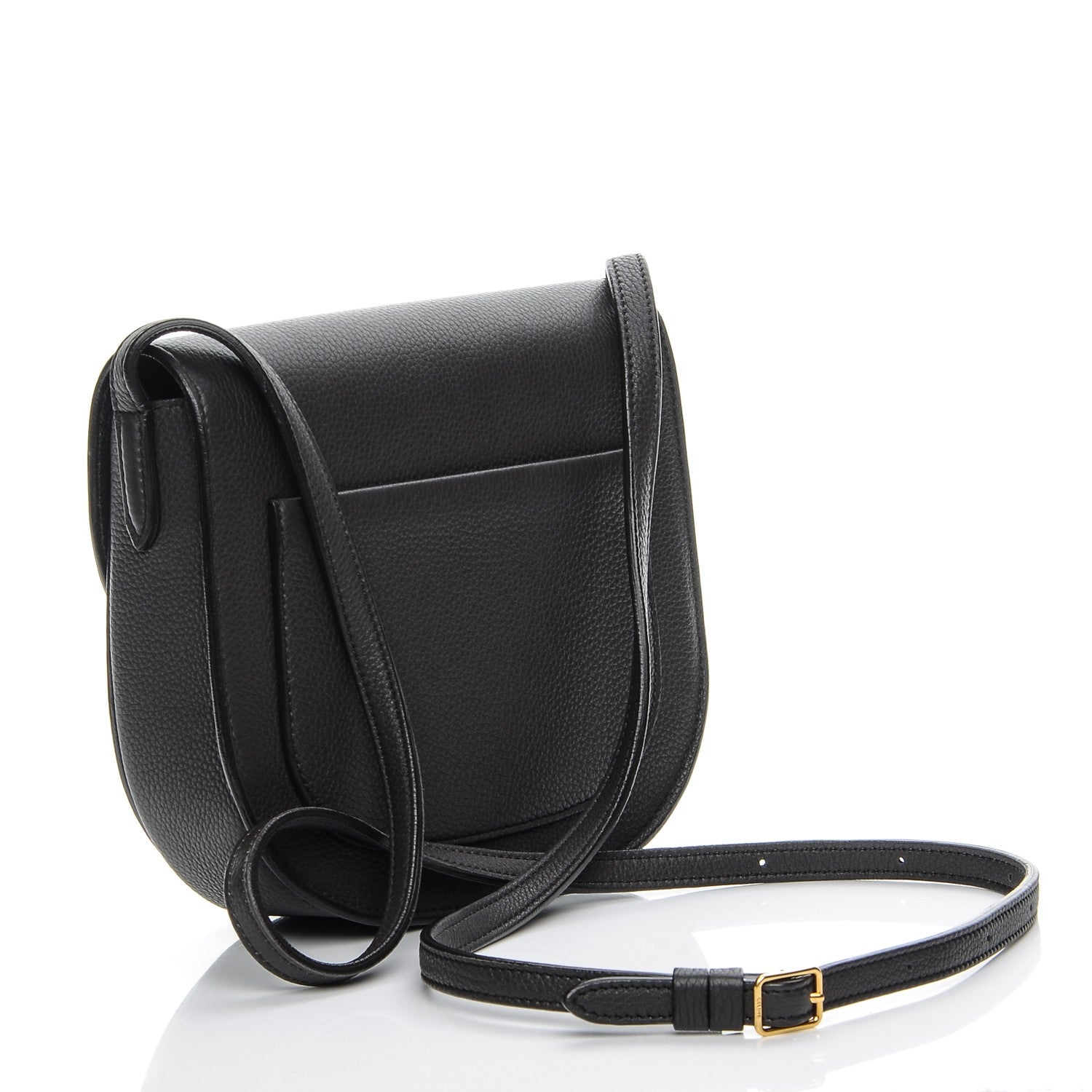 Celine Baby Grained Calfskin Small Trotteur Dark Taupe 3 of 10